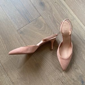 NWT in box - J.CREW Kid Suede Slingback Colette Pump